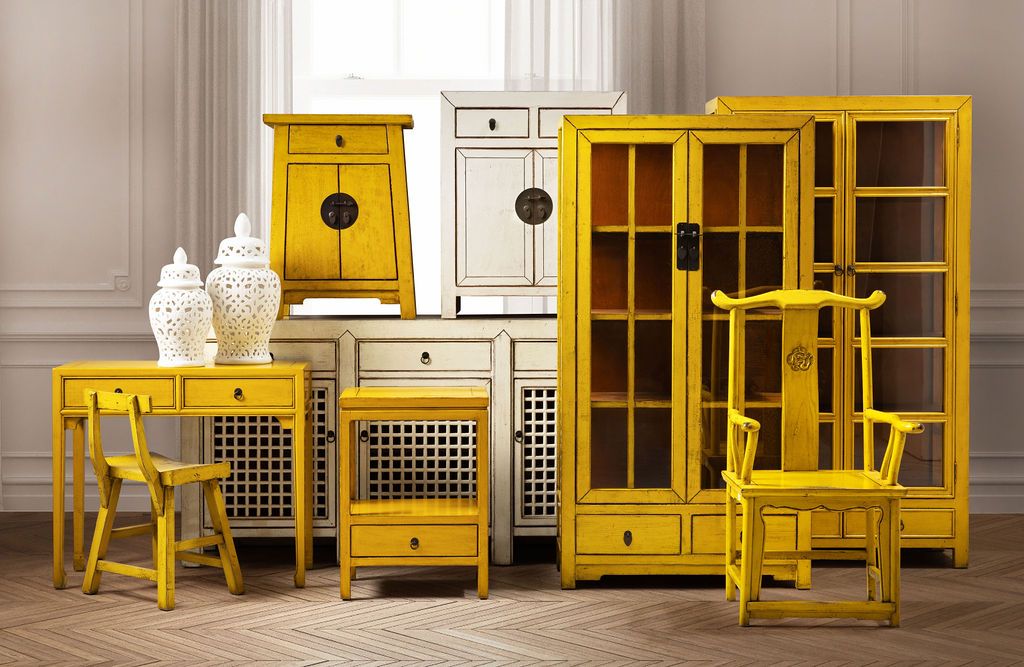 two drawer lacquered console 